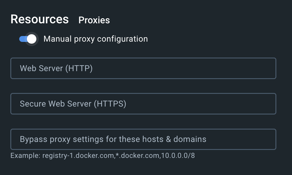 Hogyan állítsuk be a Dockert proxy használatára? 4 Kézi proxy konfiguráció