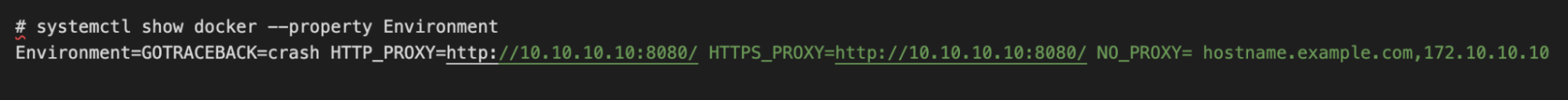 Hogyan állítsuk be a Dockert proxy használatára? 11 Ellenőrizze a változót
