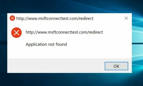 Hogyan lehet megoldani az Msftconnecttest átirányítási hibát? 1 Az Msftconnecttest átirányítási hibát megjelenítő párbeszédpanel