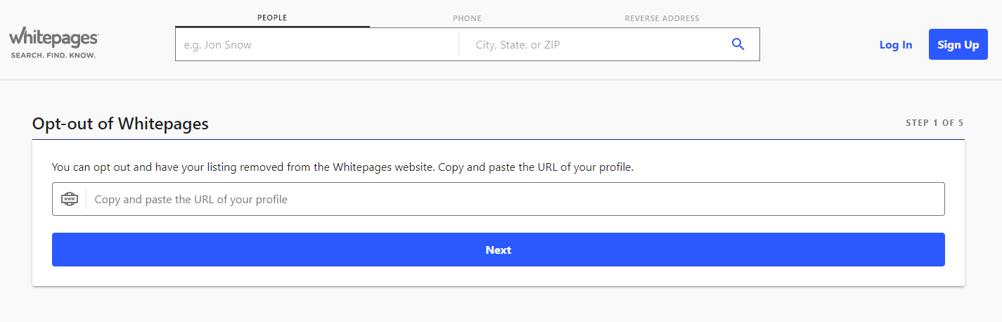 Hogyan lehet eltávolítani magát a Whitepages-ről? (6 gyors lépés) 3 Indítsa el a Leiratkozási folyamatot