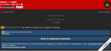 5 egyszerű módszer a törölt Reddit-bejegyzések megtekintéséhez 2024 7 A Reveddit keresési eredménye a törölt bejegyzésre vonatkozóan