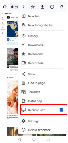 A YouTube lejátszása a háttérben (Android és iPhone) 8 Képernyőkép a YouTube asztali webhelyéről a Chrome böngészőben