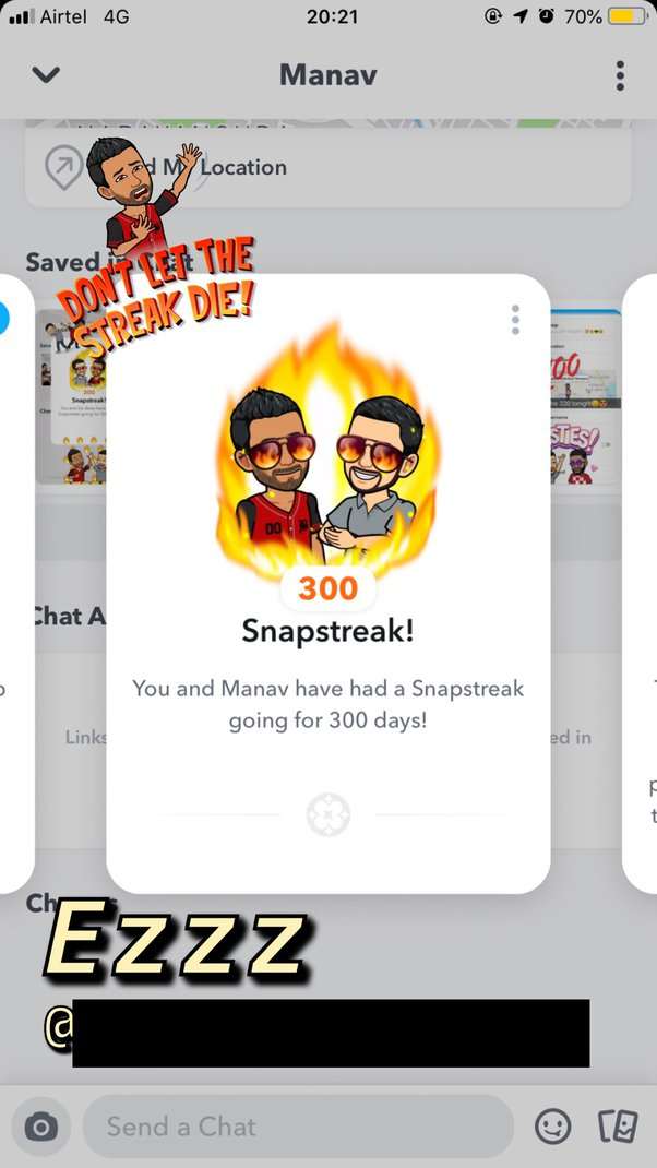 Snapstreak 300 napig tart