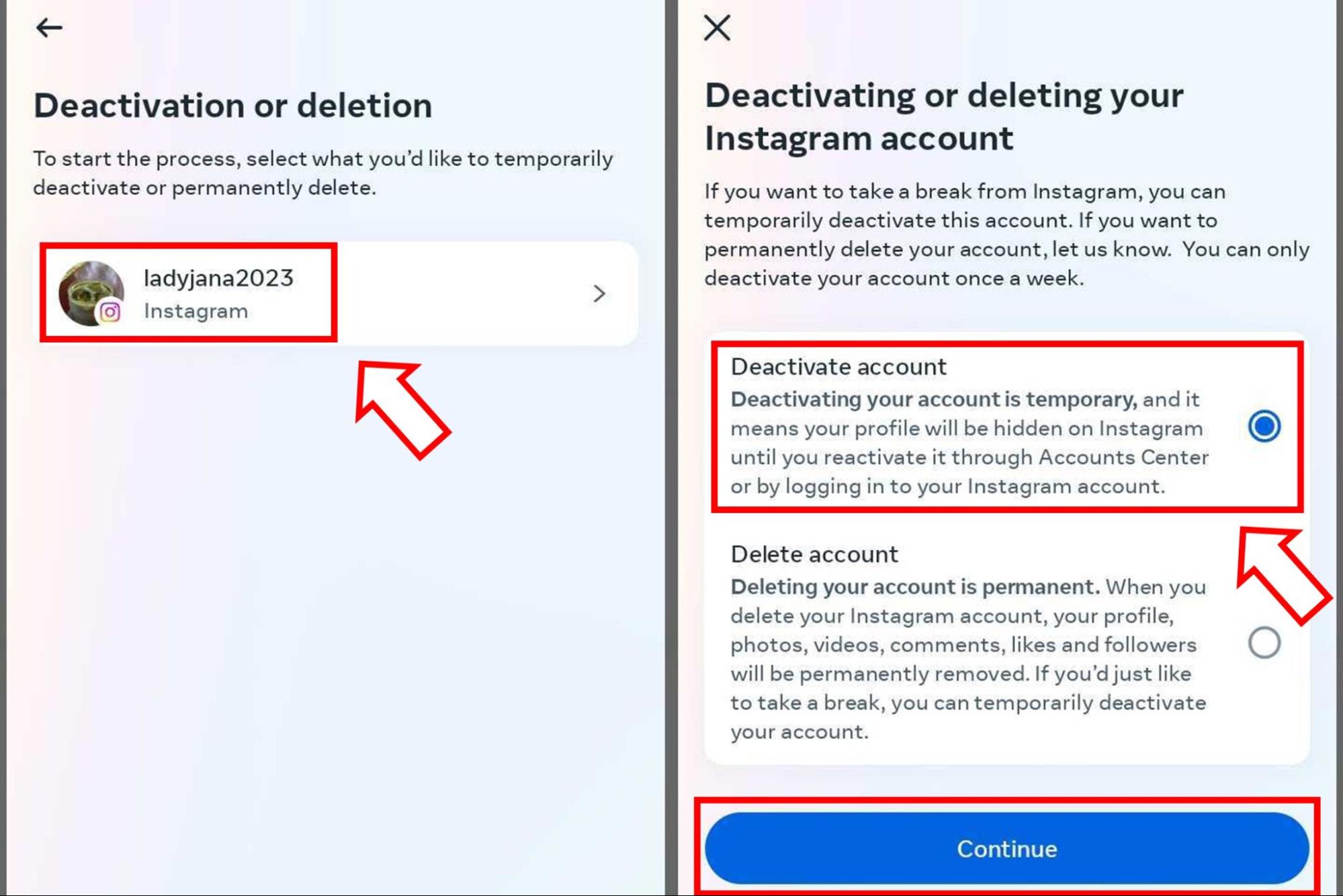 Az Instagram deaktiválása 2024-ben (Minden, amit tudnod kell) 7 Az Instagram-fiók deaktiválásának lépései