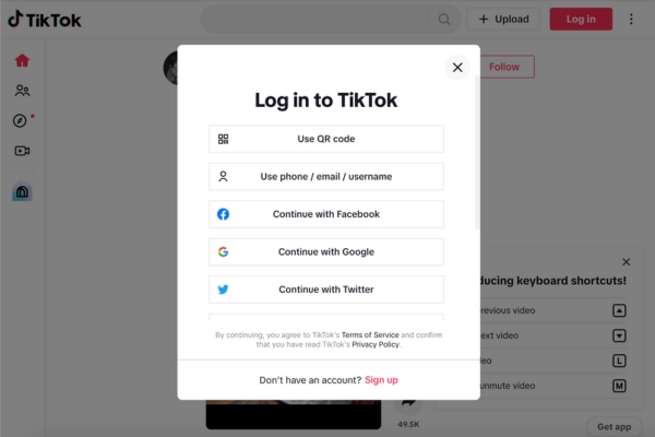 Közösségi hálózatok története 11 TikTok kezdőlap
