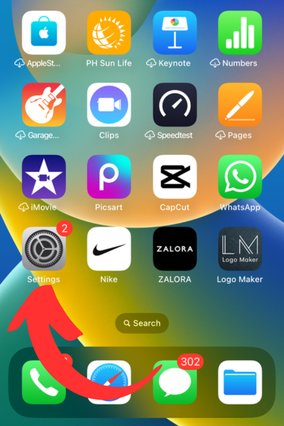 Hogyan találhat Wi-Fi jelszót iPhone-on 3 egyszerű trükkben 1 Képernyőkép az iPhone elérhető alkalmazásairól, kiemelve a „Beállítások”