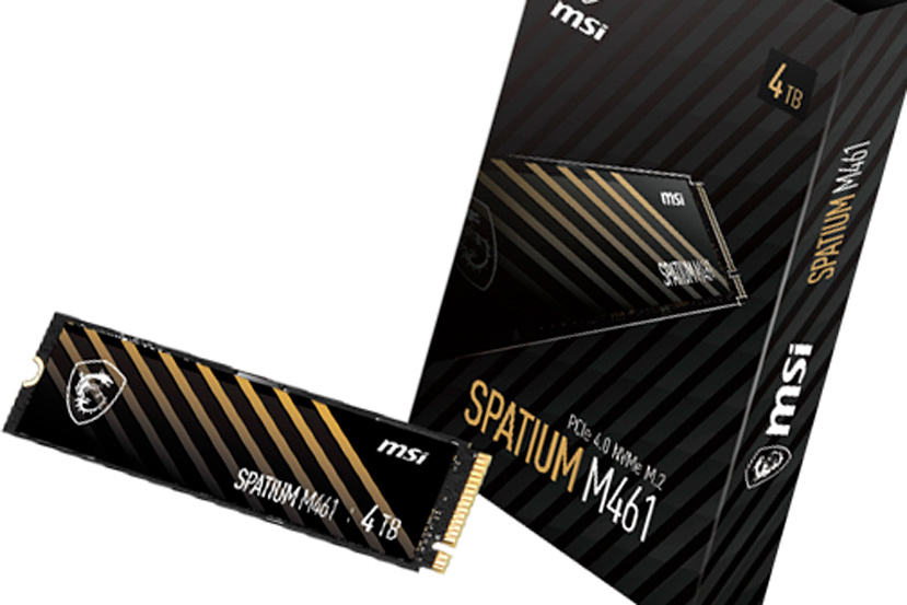 Új SSD MSI Spatium M461, M453 és M452 PCIe 4.0, legfeljebb 5000 MB/s leolvasási sebességgel

