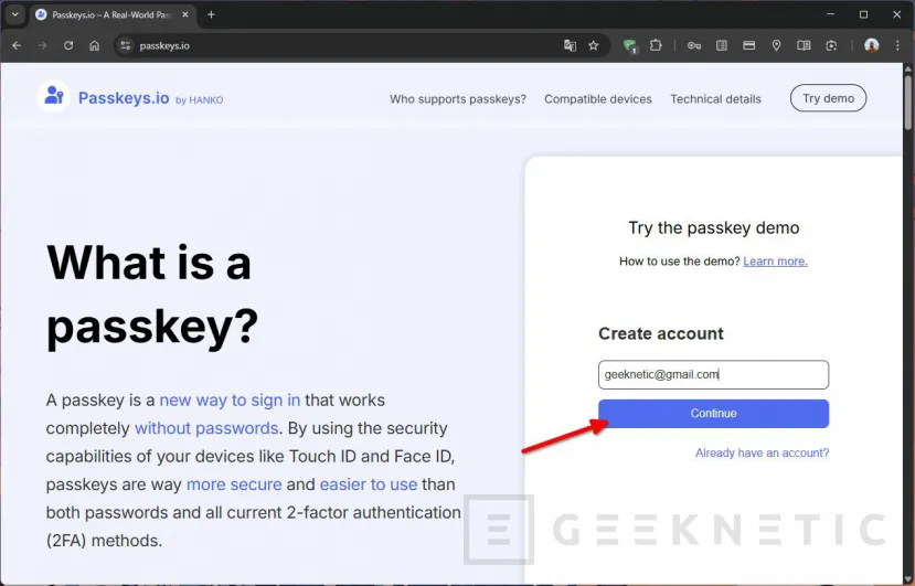 Geeknectic Passkeys: Hogyan lehet ezeket felhasználni a fiókok biztonságának javítására 5