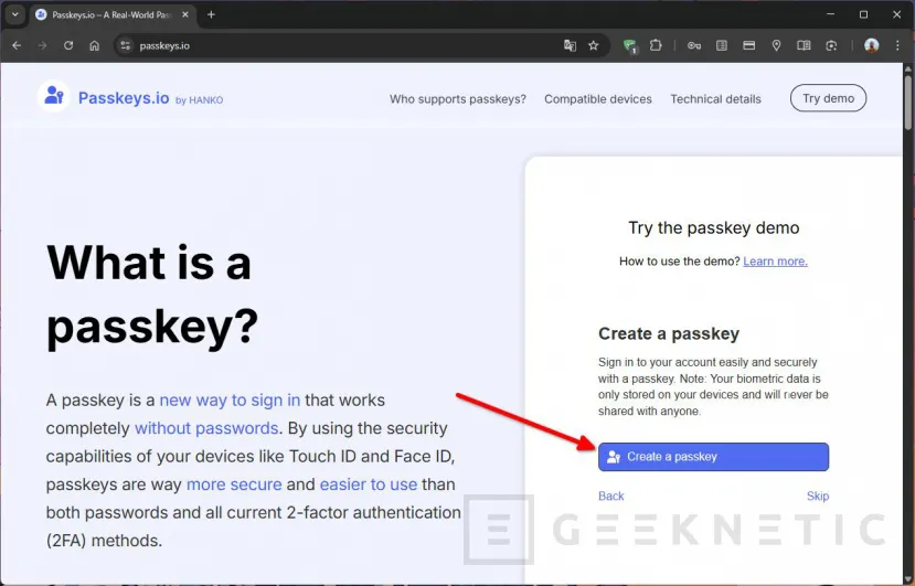 Geeknectic Passkeys: Hogyan lehet ezeket felhasználni a fiókok biztonságának javítására 6