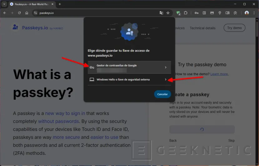 Geeknectic Passkeys: Hogyan lehet ezeket felhasználni a fiókok biztonságának javítására 7