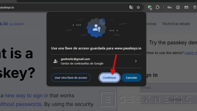 Geeknectic Passkeys: Hogyan lehet ezeket felhasználni a számlák biztonságának javítására 11