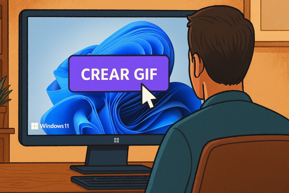 GIF létrehozása képernyőfelvételből Windows rendszerben: Snipping alkalmazás és Control + G

